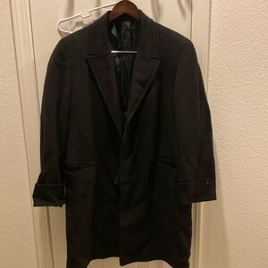 Newman Bros thick Trench Coat. Imperial Imported Fabric Woven in Italy